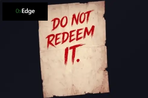 Do Not Redeem It
